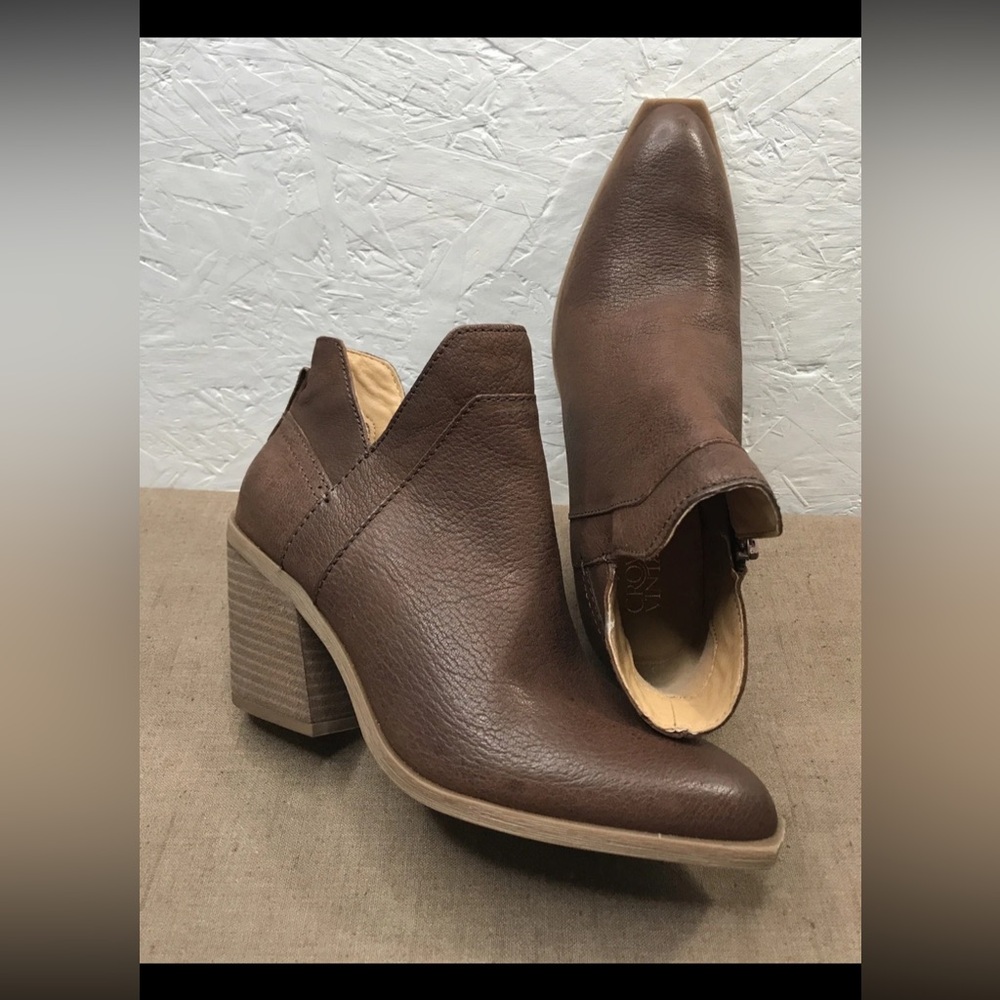 Excellent Crown Vintage Stavie Women's Ankle Boots Brown Granada Leather Size 8M